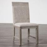 Gray Upholstered Bridgette Dining Chairs, Set of 2