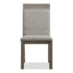 Gray Upholstered Bridgette Dining Chairs, Set of 2