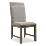 Gray Upholstered Bridgette Dining Chairs, Set of 2