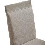 Gray Upholstered Bridgette Dining Chairs, Set of 2