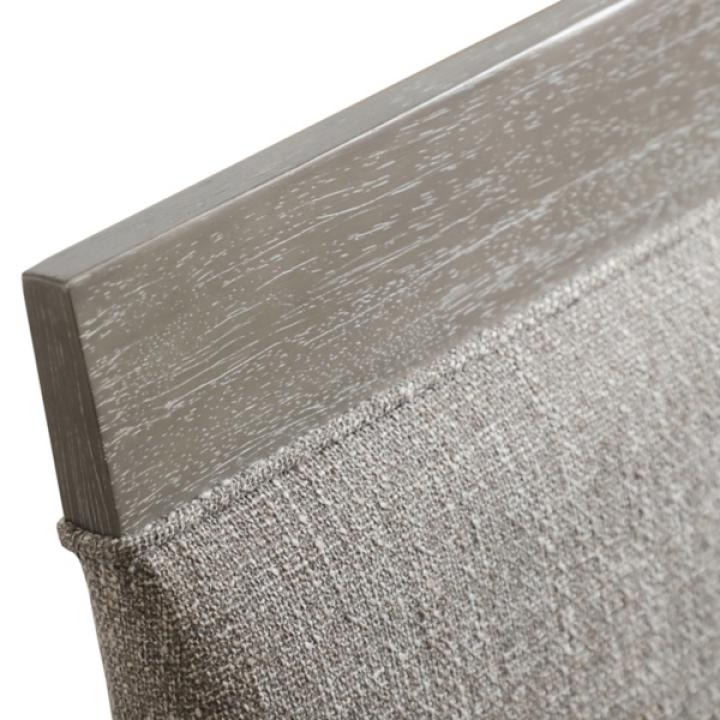 Gray Upholstered Bridgette Dining Chairs, Set of 2