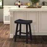 Black Backless Cooper Counter Stools, Set of 2