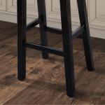 Black Backless Cooper Counter Stools, Set of 2