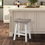 Gray & White Cooper Counter Stools, Set of 2