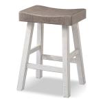 Gray & White Cooper Counter Stools, Set of 2