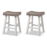 Gray & White Cooper Counter Stools, Set of 2