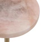 Gold and Natural Quartz Accent Table