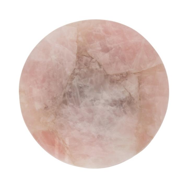 Gold and Natural Quartz Accent Table