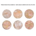 Gold and Natural Quartz Accent Table