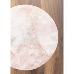 Gold and Natural Quartz Accent Table