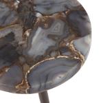 Maya Black Agate Accent Table