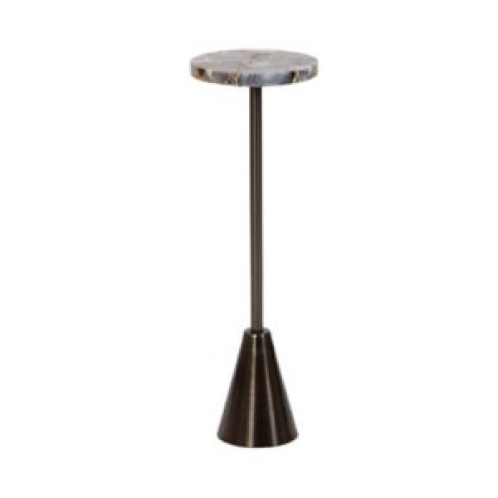Maya Black Agate Accent Table