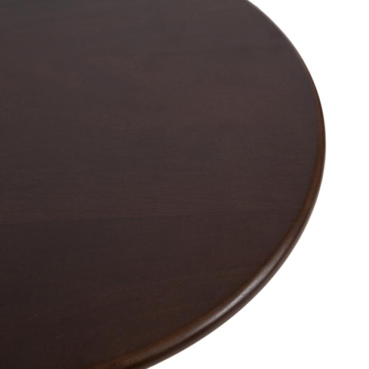 Brown Mango Wood Turned Leg Accent Table