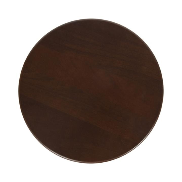 Brown Mango Wood Turned Leg Accent Table