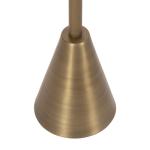 Brass and Gold Quartz Accent Table