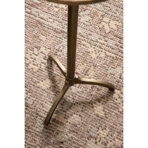 Brass Metal Tripod Accent Table