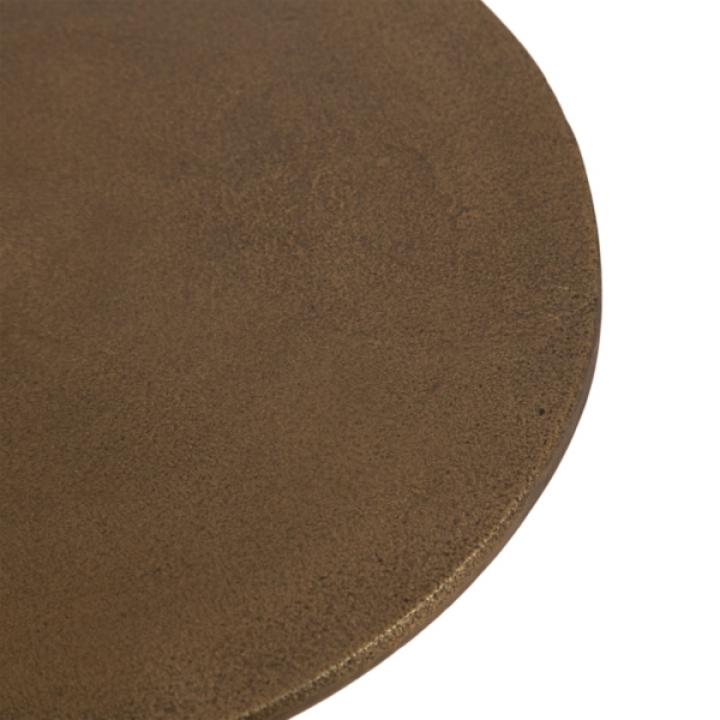 Brass Metal Tripod Accent Table