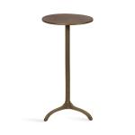 Brass Metal Tripod Accent Table
