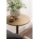 Brass Metal Tripod Accent Table