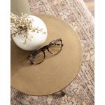 Brass Metal Tripod Accent Table