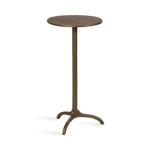 Brass Metal Tripod Accent Table