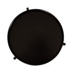 Round Black Metal Accent Tables, Set of 2