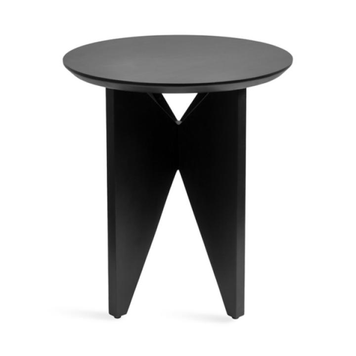 Kate and Laurel Black Mango Wood Accent Table