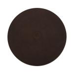 White Marble and Black Metal Round Accent Table