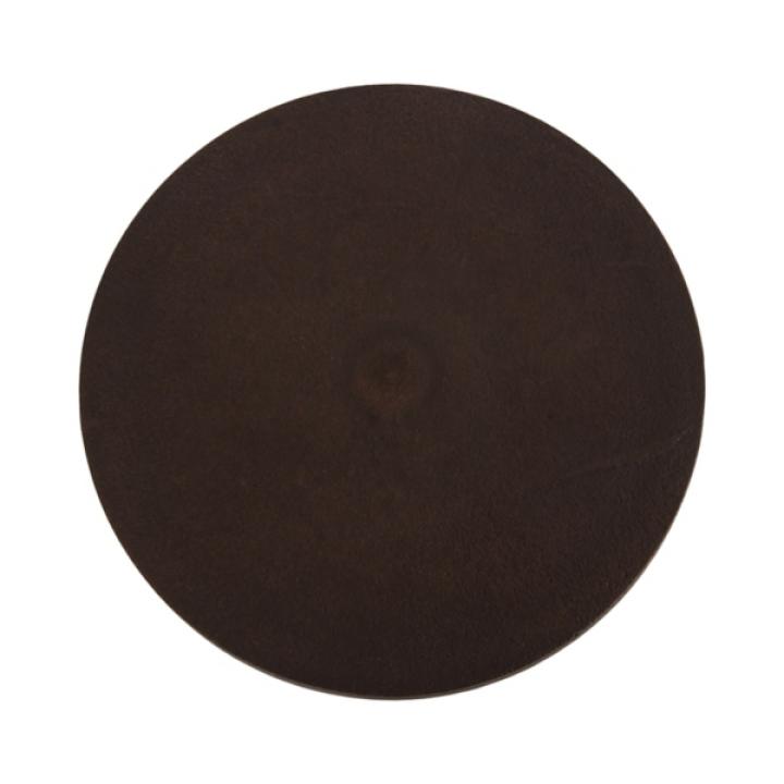 White Marble and Black Metal Round Accent Table