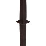 White Marble and Black Metal Round Accent Table