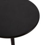 Black Metal Teardrop Accent Table