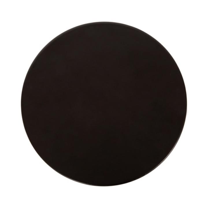 Black Metal Teardrop Accent Table