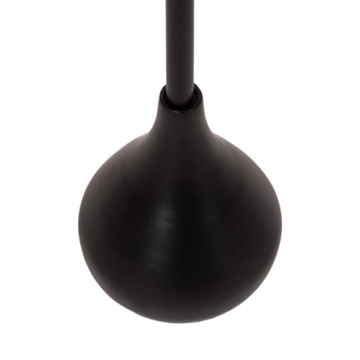 Black Metal Teardrop Accent Table