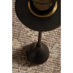 Black Metal Teardrop Accent Table