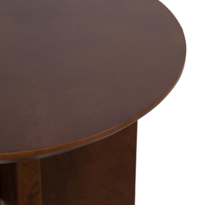 Kate and Laurel Brown Mango Wood Accent Table