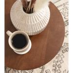 Kate and Laurel Brown Mango Wood Accent Table
