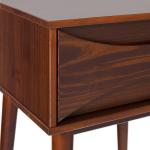 Walnut Mid-Century Modern Nightstand