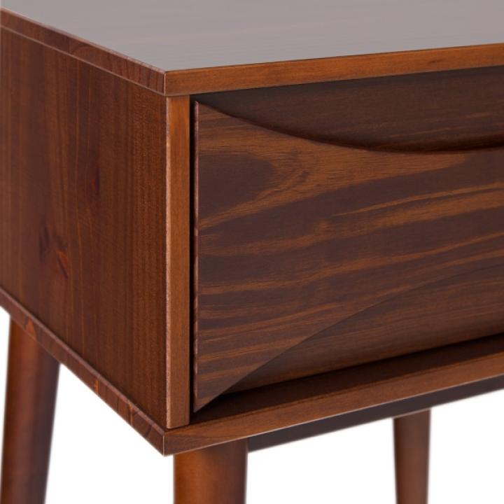 Walnut Mid-Century Modern Nightstand