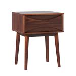 Walnut Mid-Century Modern Nightstand
