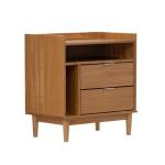 Caramel Pine 2-Drawer Nightstand