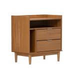 Caramel Pine 2-Drawer Nightstand