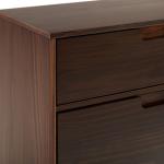 Walnut Mid-Century Modern 3-Drawer Dresser