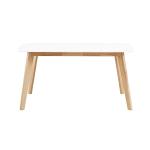 Two-Tone Mid-Century Modern Wood Dining Table