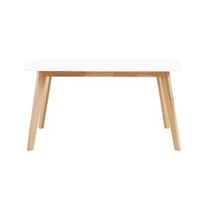 Two-Tone Mid-Century Modern Wood Dining Table