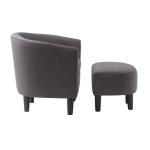 Charcoal Churchill Accent Chair & Ottoman Set