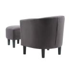 Charcoal Churchill Accent Chair & Ottoman Set