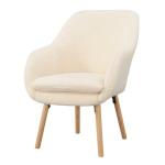 Ivory Sherpa Wingback Charlie Accent Chair