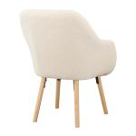 Ivory Sherpa Wingback Charlie Accent Chair