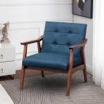Blue Tufted Natalie Accent Chair