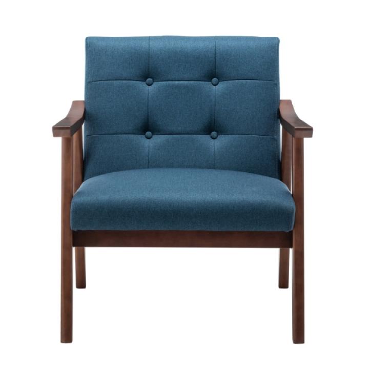 Blue Tufted Natalie Accent Chair